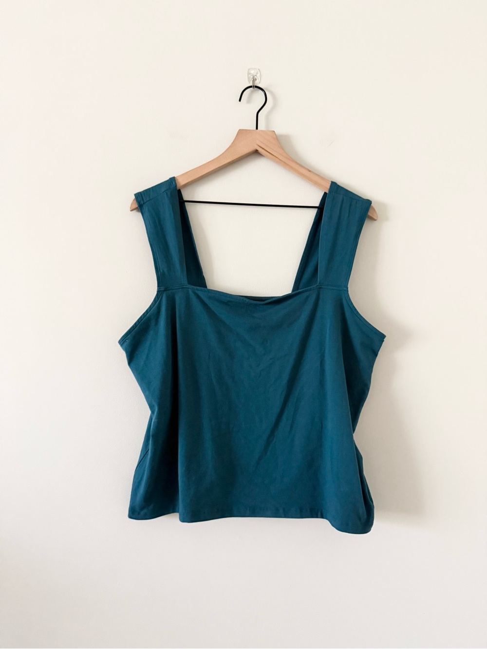 NWT Torrid Classic Teal Square-Neck Thick Strap Tank Top Size 3 or 3X